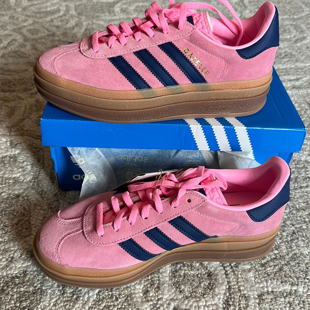 Adidas Gazelle Bold Pink Glow Gum 6.5 New